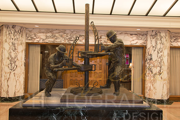 Mid-Continent Tower  Roughnecks Statue