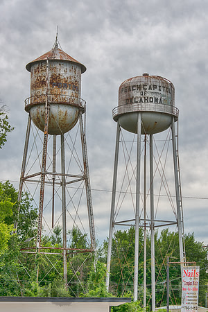 Porter water towers - Porter, Oklahoma