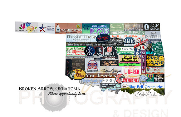 Broken Arrow, Oklahoma Montage - Text on bottom