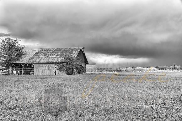 Broken Arrow Barn B&W
