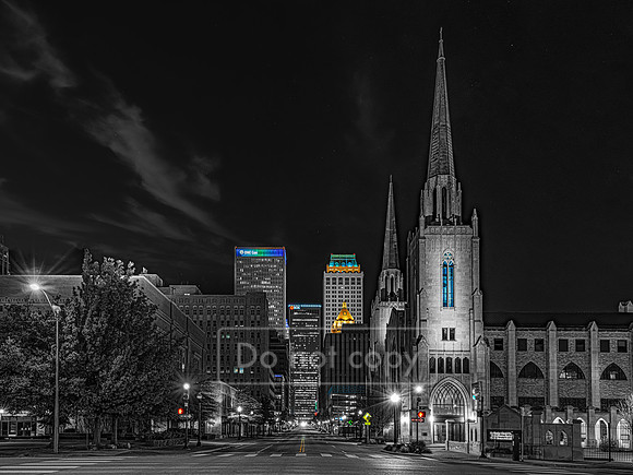 This is a 30x40 (not in the quote) Boston Avenue Downtown Tulsa