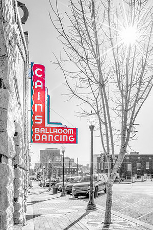 Cains Ballroom B&W w/Red