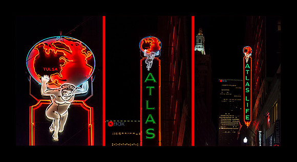 Atlas Collage Black